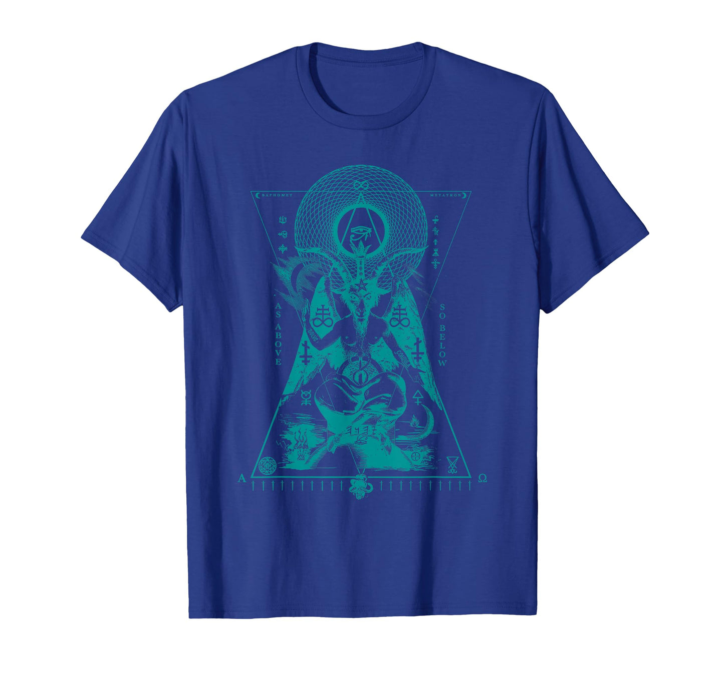Sacred Geometry Baphomet - Hermetic Esoteric Symbolism Art T-Shirt