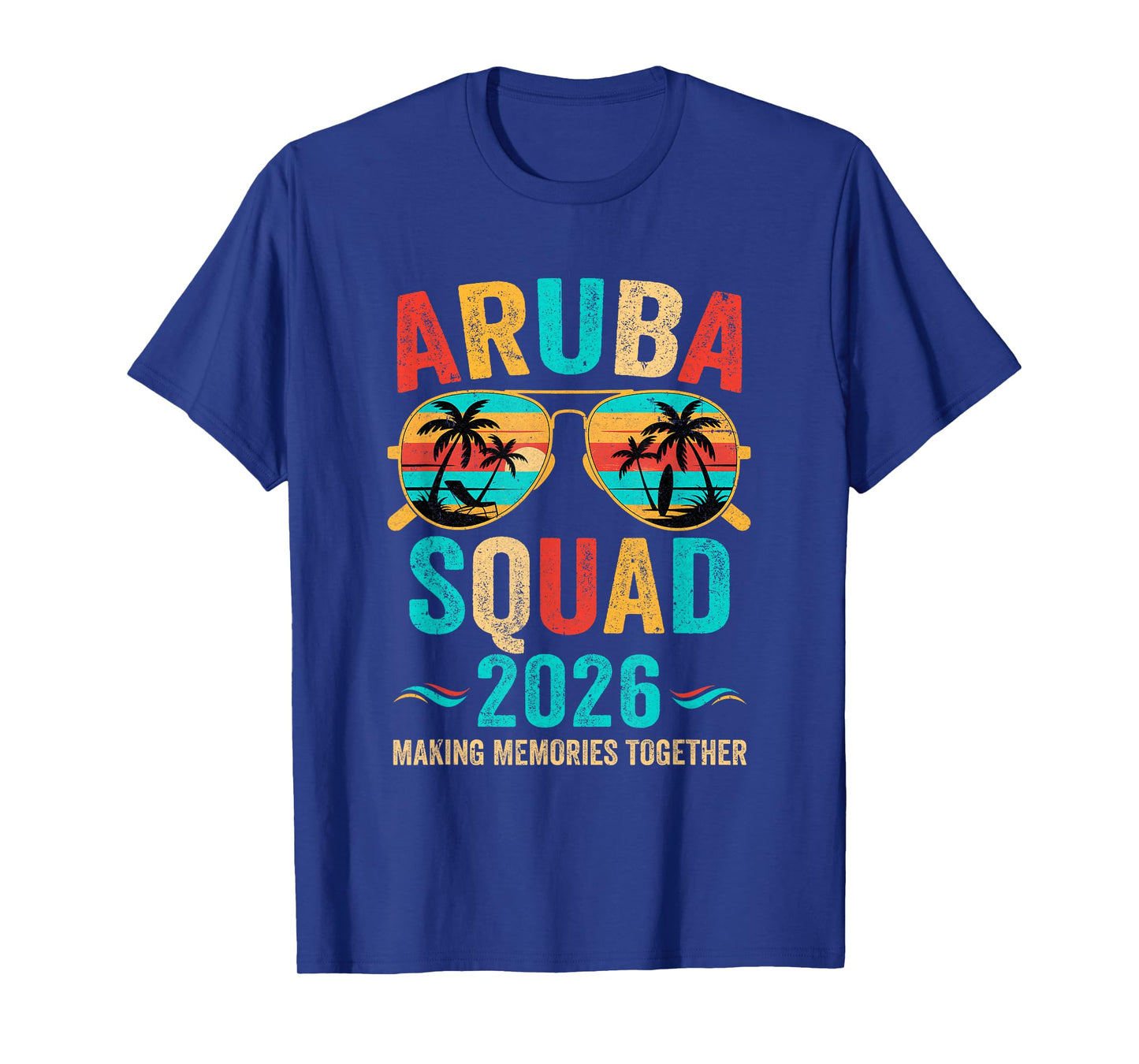 Aruba Vacation Squad 2026 Family Matching Vintage T-Shirt