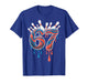 Bowling Ball 67 Six Seven Alpha Slang 6 7 Meme Kids Teacher T-Shirt