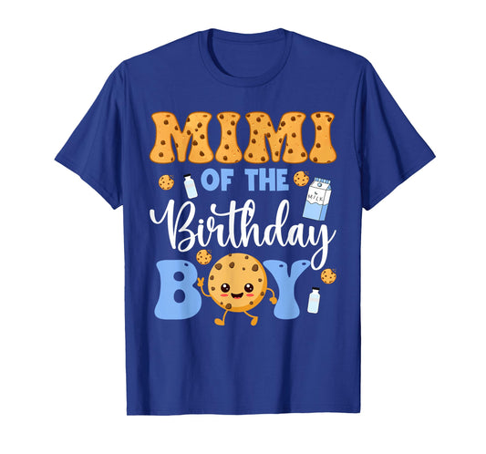 Mimi of The Birthday Boy Funny Milk and Cookies Party T-Shirt