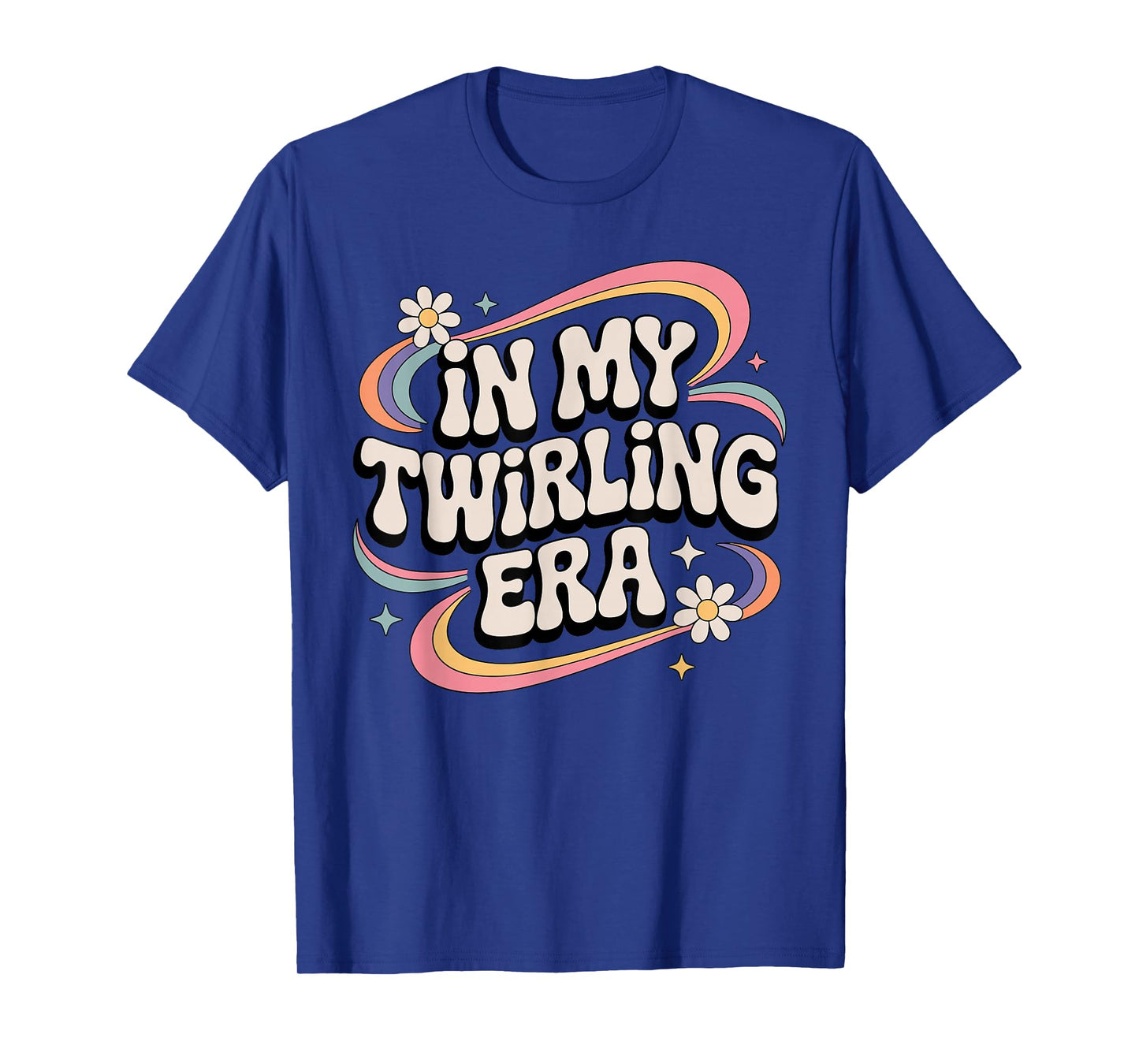 Cool Baton Twirling Art for Women Girls Twirl Baton Twirler T-Shirt