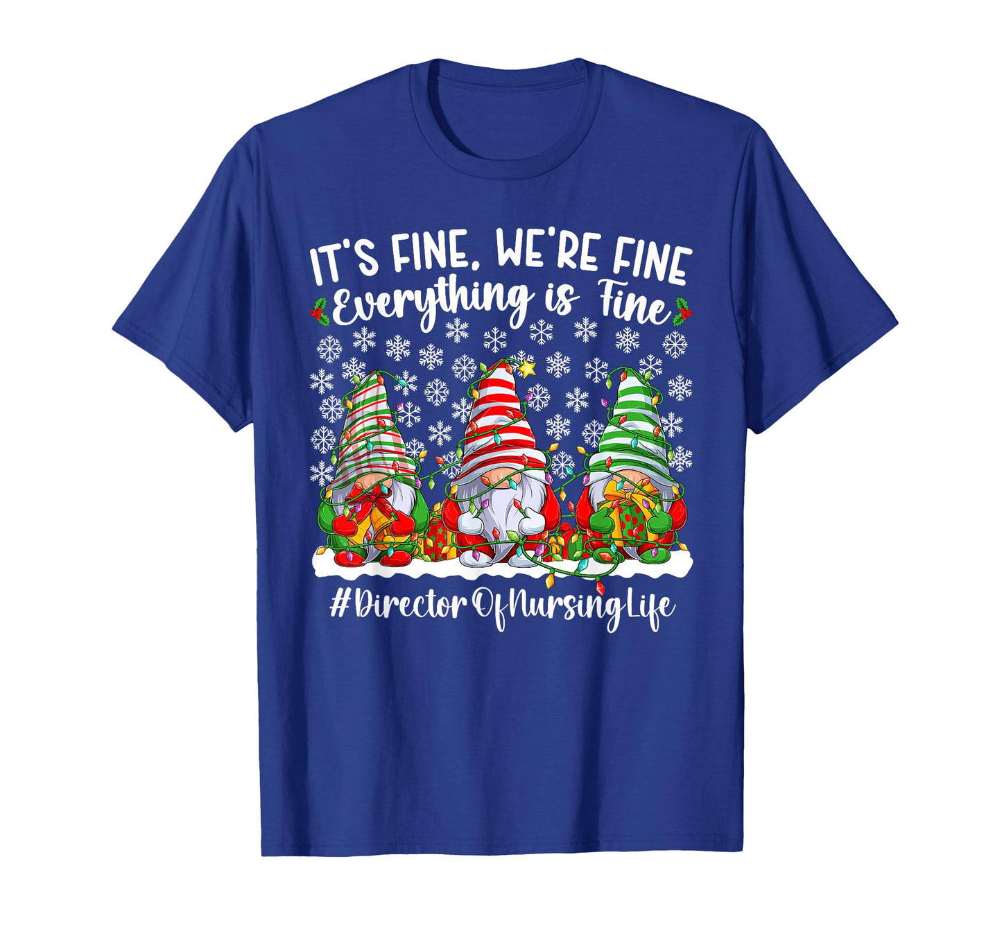 Funny Director of Nursing Christmas Director Nurse Xmas T-Shirt