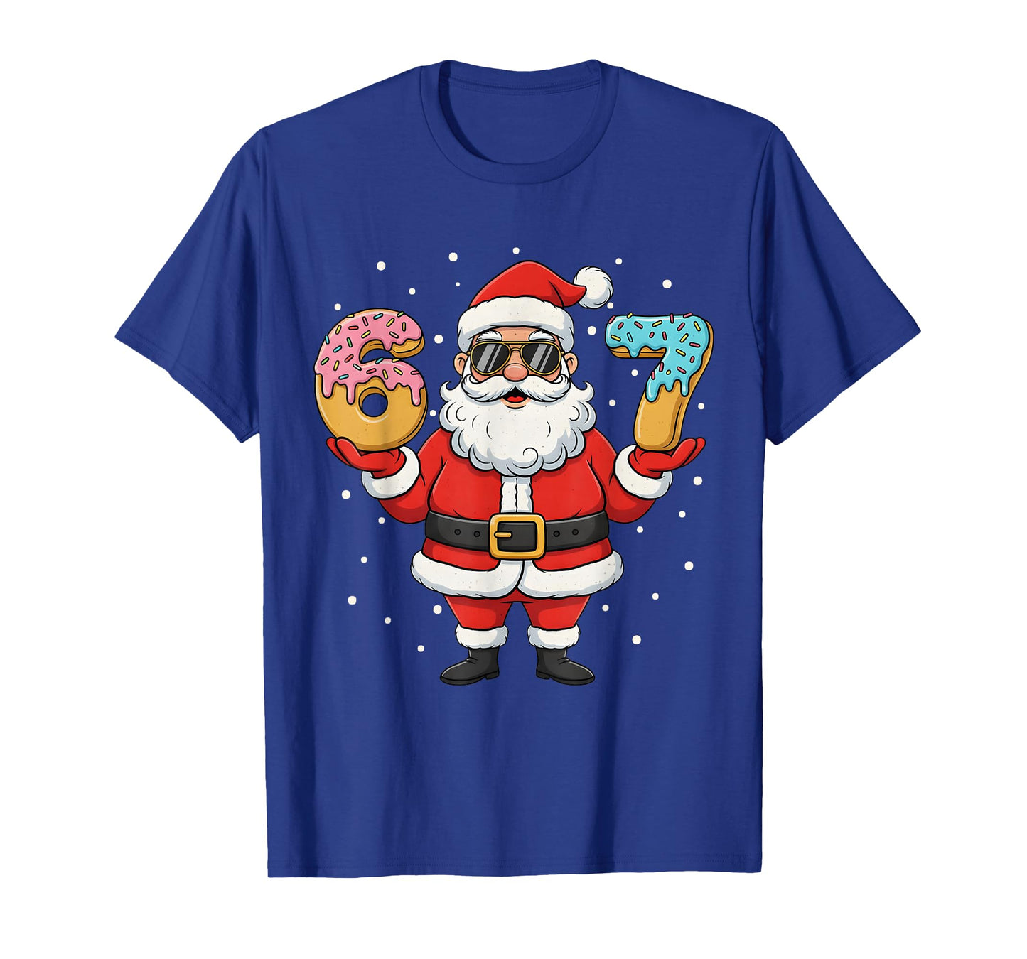 Santa 67 Ice Cream Six Seven Meme Funny Christmas Men Women T-Shirt