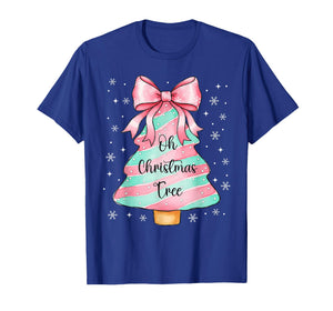 Cute Christmas Tree Cake Shirt Lovers Xmas Women Girls T-Shirt