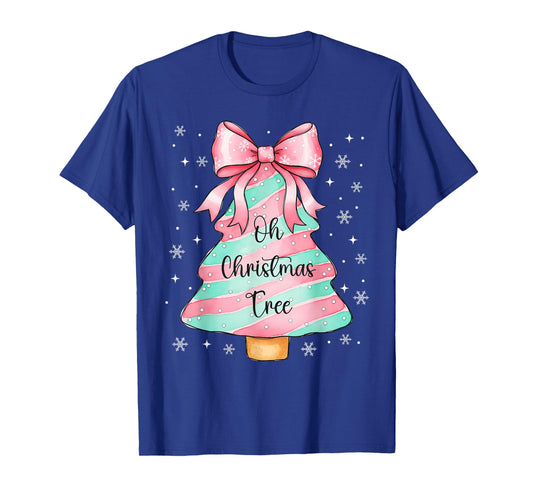 Cute Christmas Tree Cake Shirt Lovers Xmas Women Girls T-Shirt