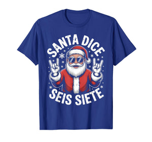 67 Six Seven Spanish Teacher Santa Dice SEIS Siete Brainrot T-Shirt