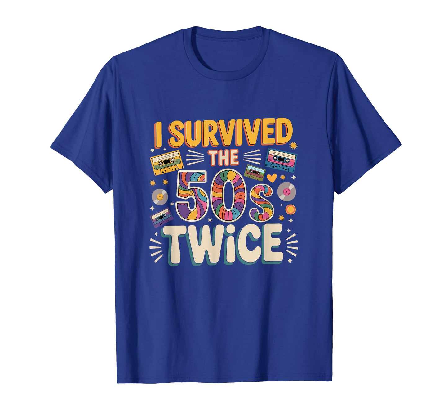 I Survived The 50s Twice Funny Joke 60th Birthday Classic T-Shirt
