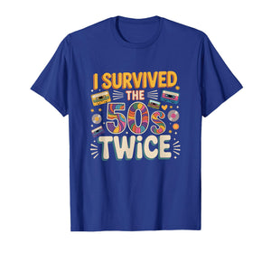 I Survived The 50s Twice Funny Joke 60th Birthday Classic T-Shirt