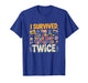 I Survived The 50s Twice Funny Joke 60th Birthday Classic T-Shirt