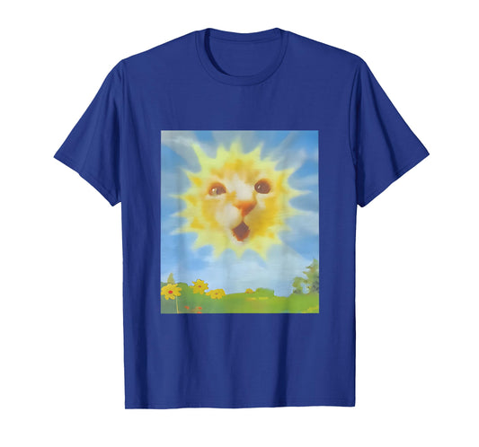 Cat as a Sunshine Sunrise Cat Face Morning Vibes T-Shirt