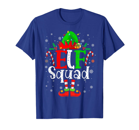 Elf Family Christmas Matching Pajamas Xmas Elf Squad T-Shirt