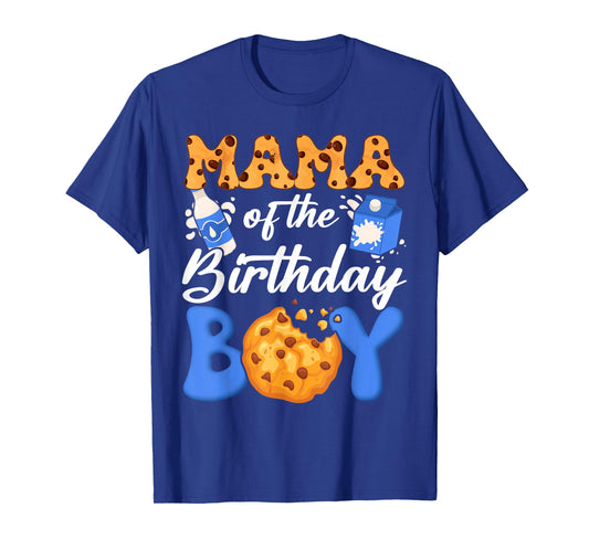 Mama of The Birthday Boy Milk and Cookies 1St Birthday T-Shirt