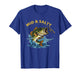 Vintage Mid & Salty Angry Bass Fishing Men Women Kid T-Shirt