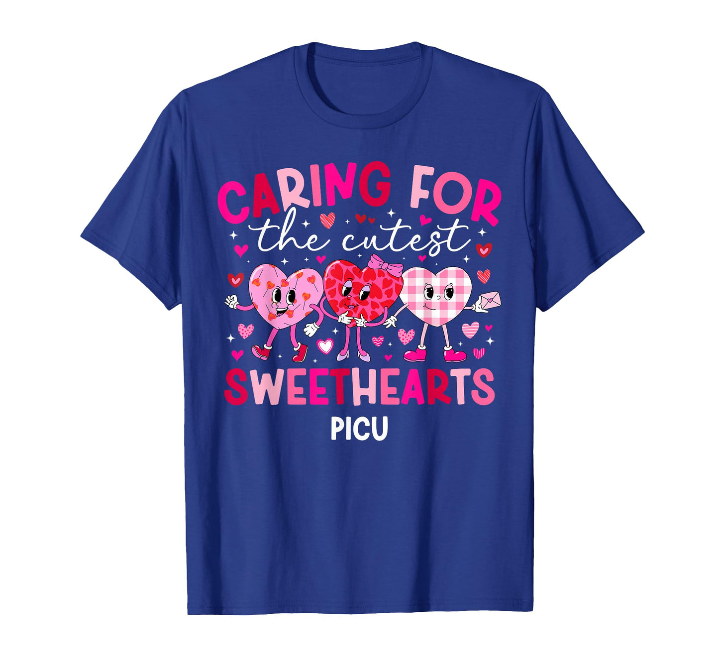 Valentine PICU Nurse Valentines Day Pediatric ICU Nurse T-Shirt