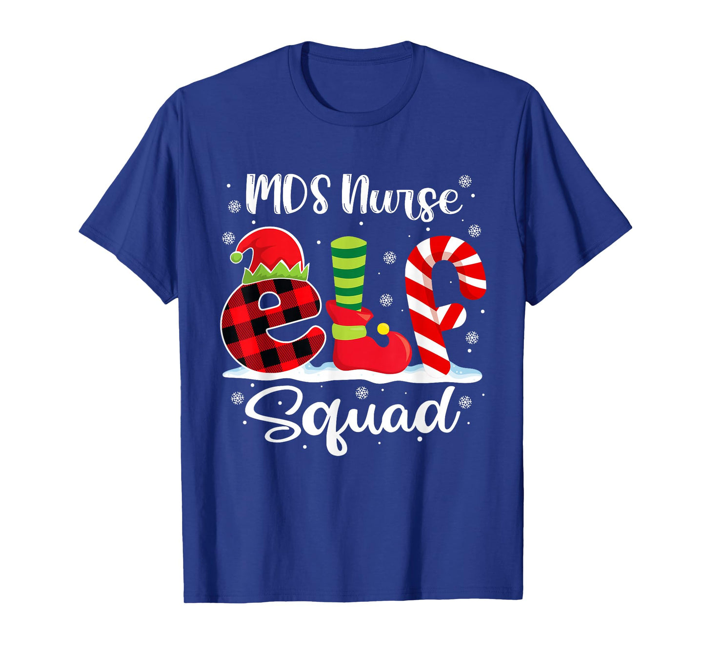 MDS Nurse Elf Squad Christmas Matching X-mas T-Shirt