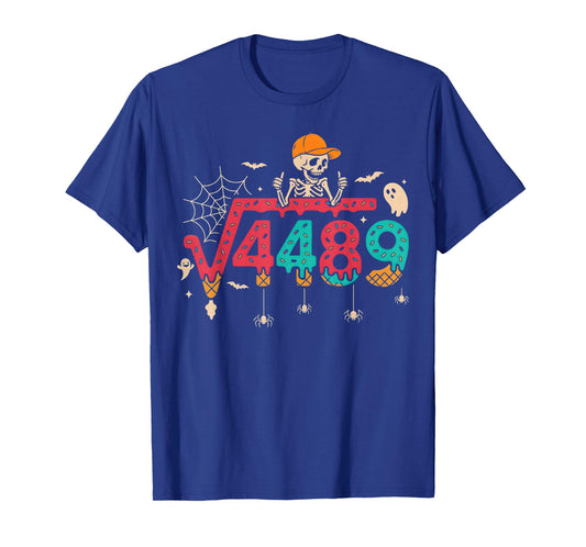 HUGvyn Square Root 4489 Math Teacher Funny 67 Meme Halloween T-Shirt