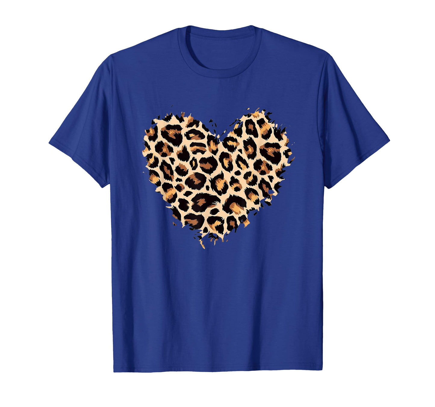 Leopard Cheetah Print Heart Love Cute Girls & Womens T-Shirt