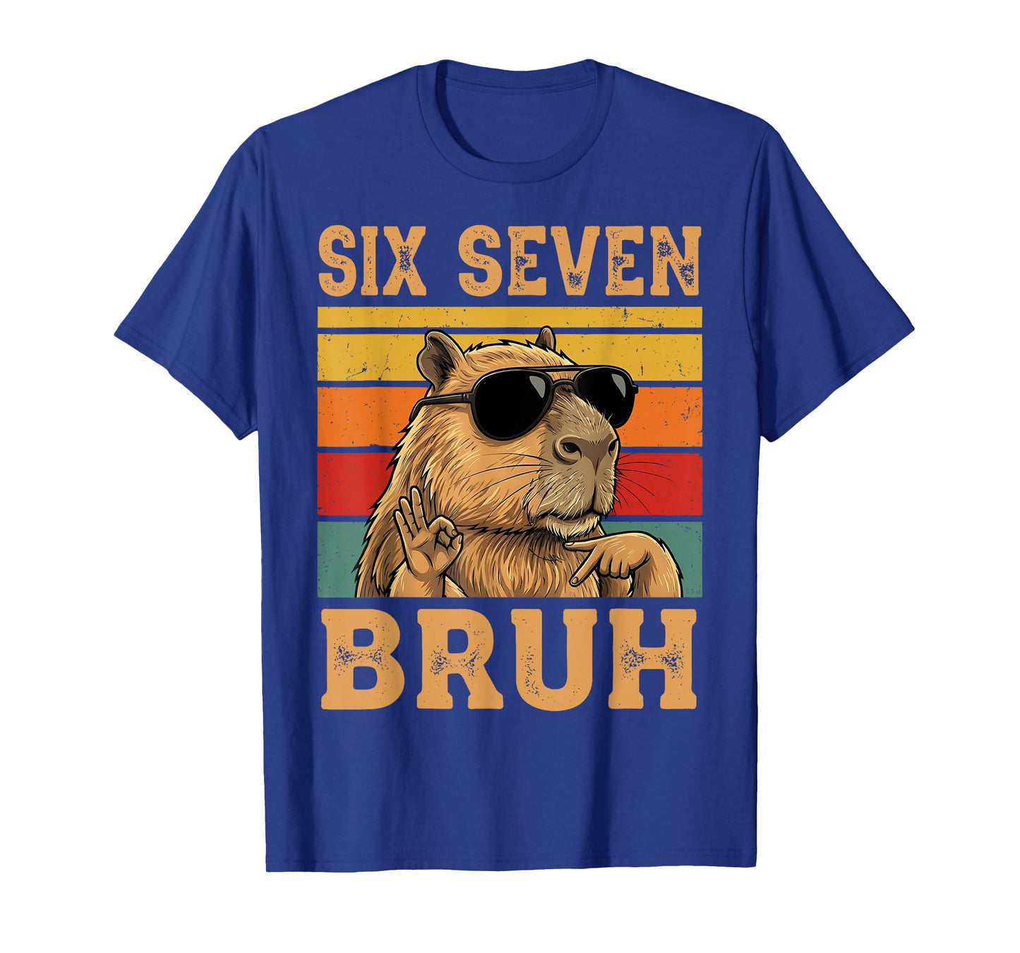 Funny Capybara 67 Meme Six Seven Bruh Boys Teens Kids Girls T-Shirt
