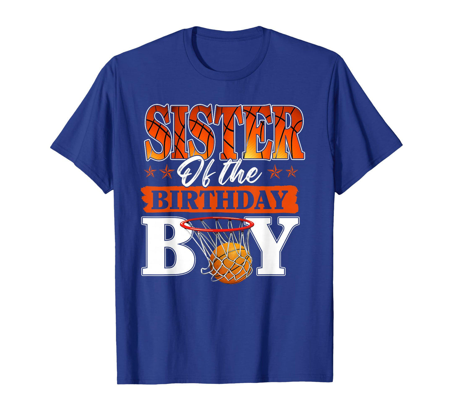 Basketball Sister of The Birthday Boy Family Matching T-Shirt