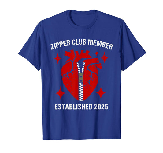 Zipper Club Member Established 2026 Heart Surgery Recovery T-Shirt