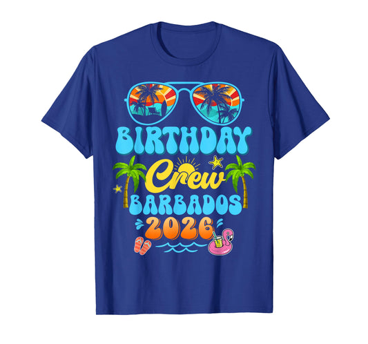 Barbados Birthday Crew Vacation Cruise 2026 Summer Trip T-Shirt
