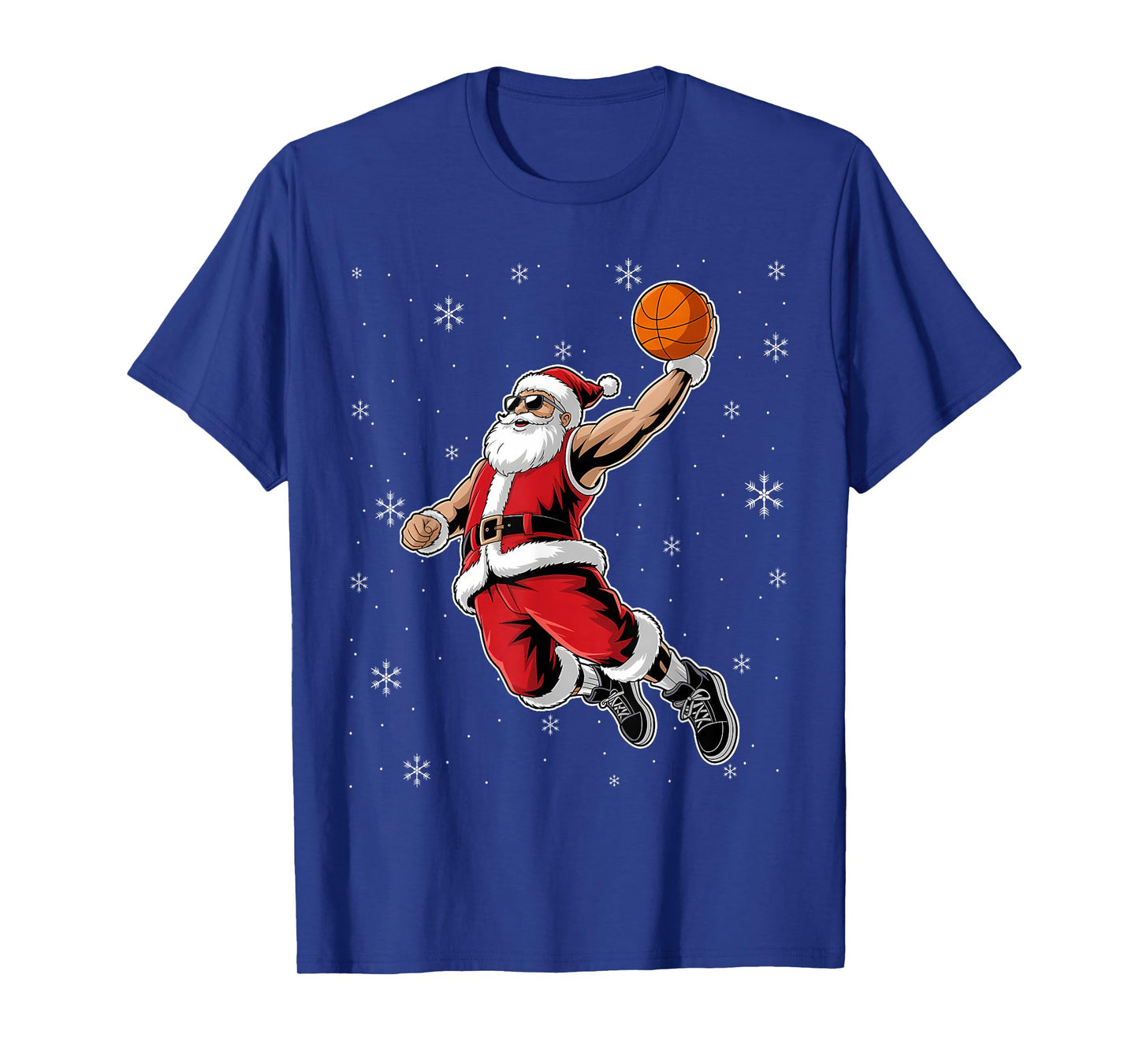 Just Dunk It Santa Claus Basketball Christmas Tree Ornaments T-Shirt