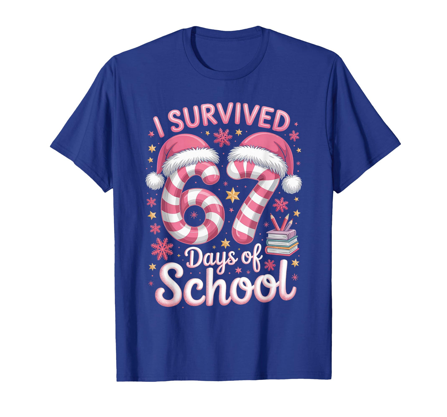 I Survived 67 Days of School Funny Meme Teacher Student T-Shirt