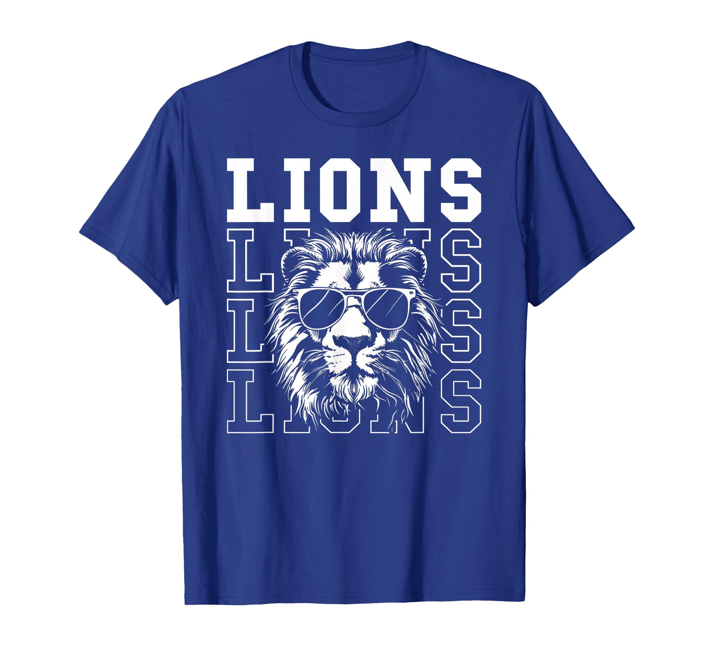 Vintage Lions School Spirit Fan Team Back to School T-Shirt