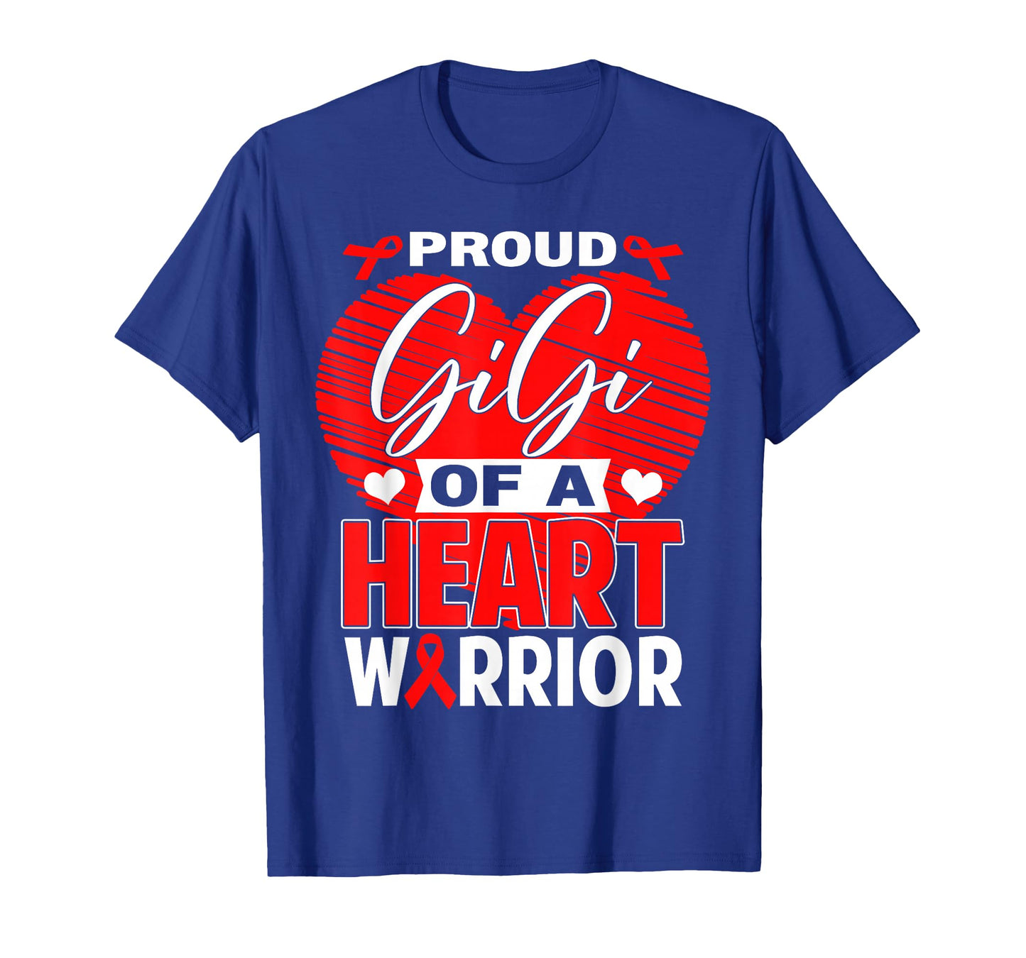 Proud Gigi of Heart Warrior Heart Disease Awareness T-Shirt