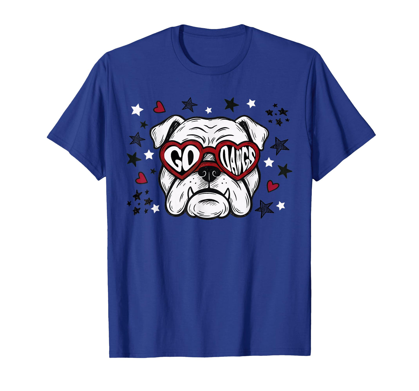 Retro Bulldog Name Personalized Go Dawg for Men Women Kid T-Shirt