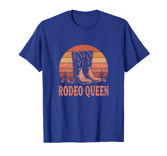 Rodeo Queen Western Country Girls Boots Cowgirl T-Shirt