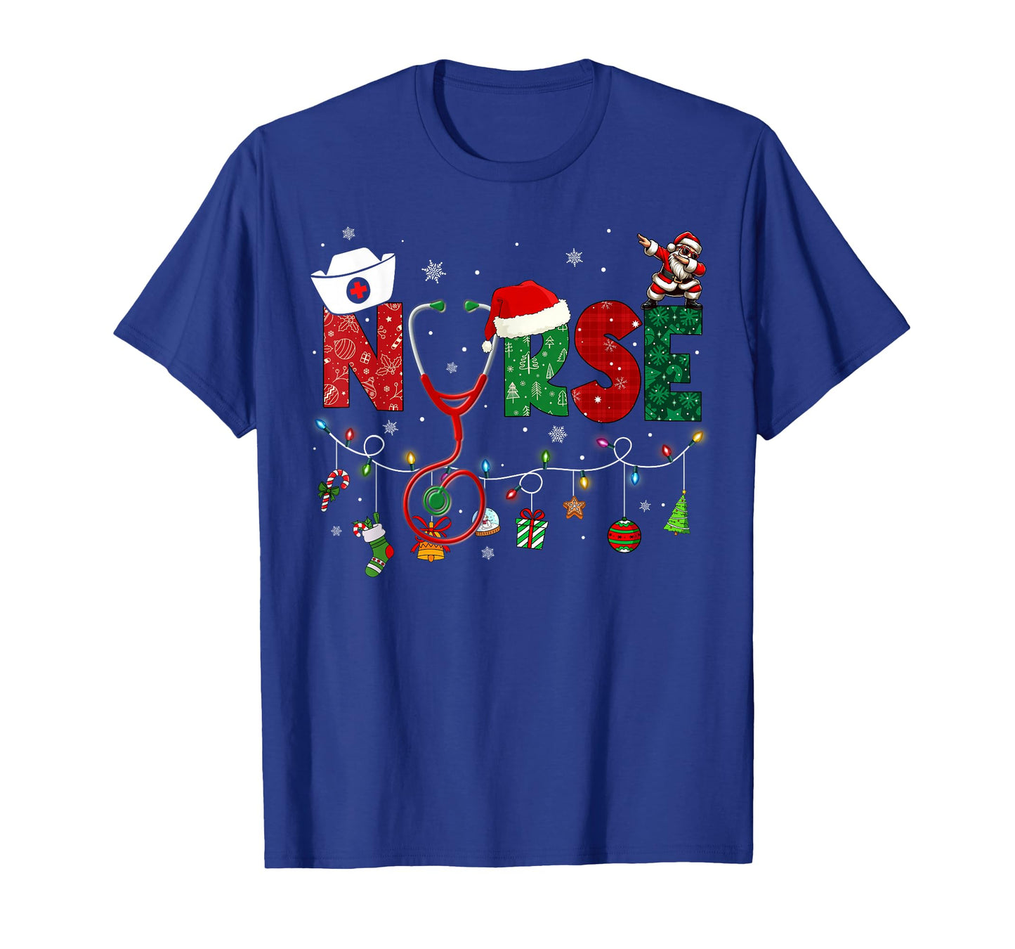 Nurse Christmas Shirts Health Worker Nursing Xmas Holiday T-Shirt