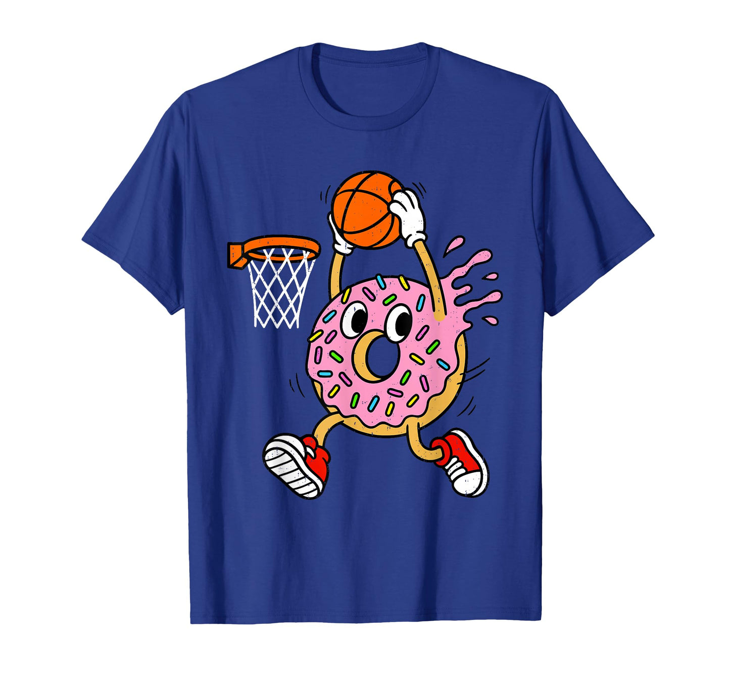 Funny Donut Dunking Basketball Doughnut Food Champ Sports T-Shirt
