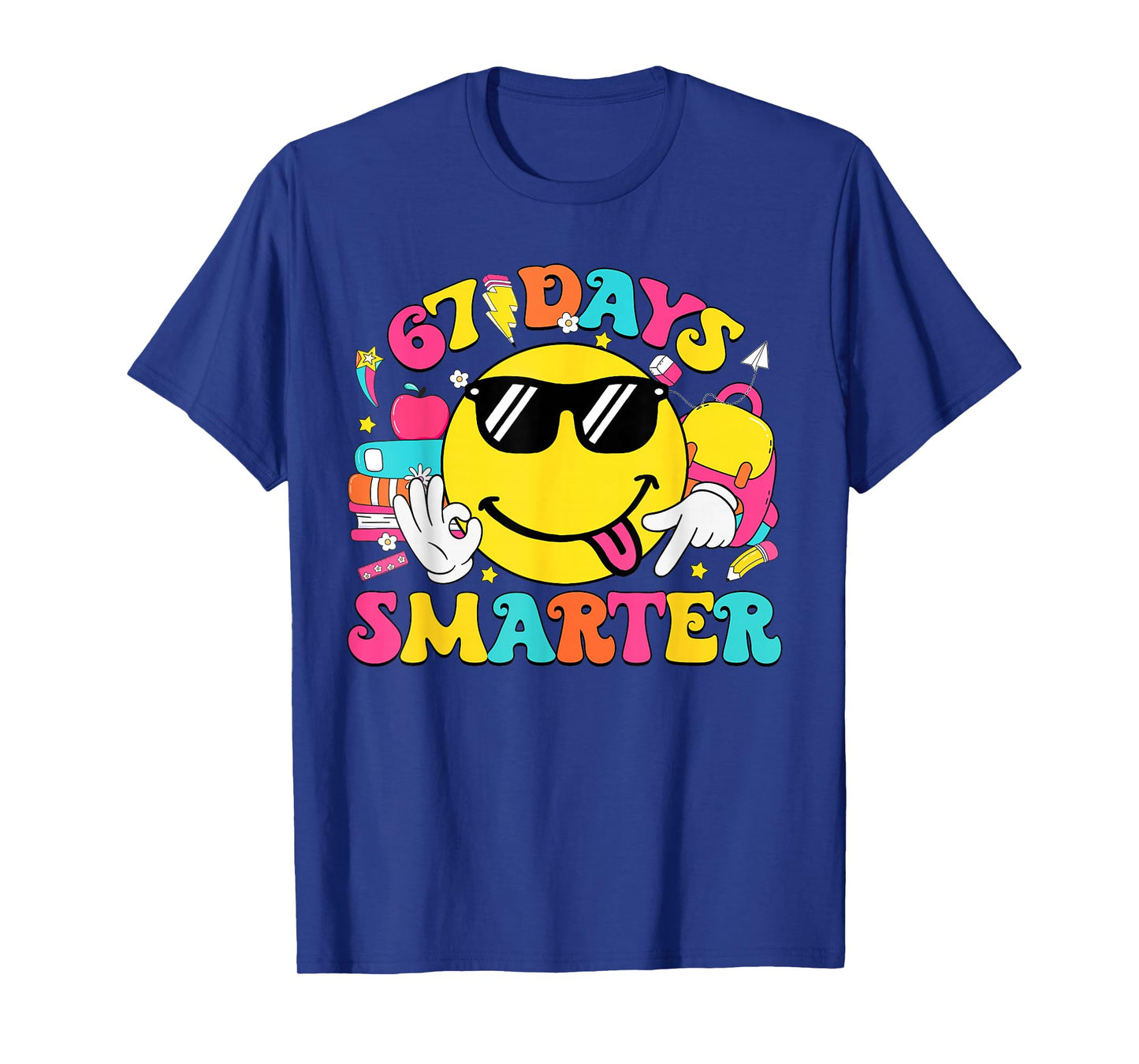 67th Day of School Shirt 67 Days Smarter Teacher Boy Girls T-Shirt