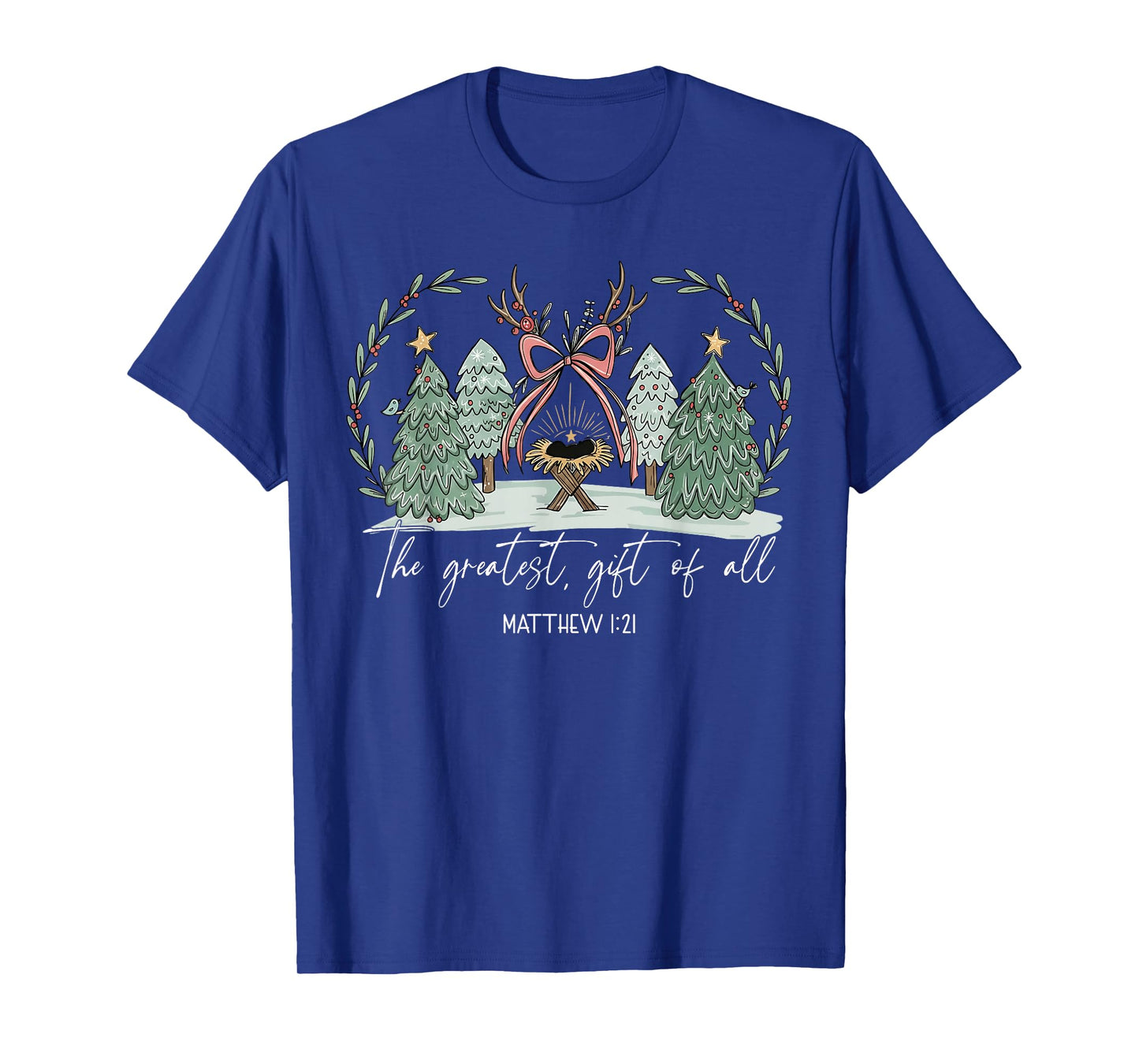 The Greatest Gift for All Christmas Nativity Jesus Christian T-Shirt