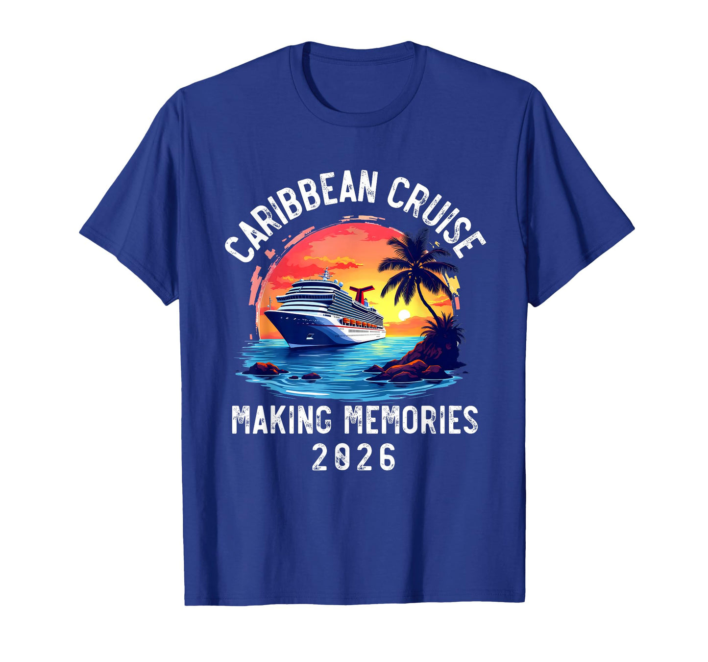 Caribbean Cruise 2026 Souvenir Matching Family Friends Squad T-Shirt