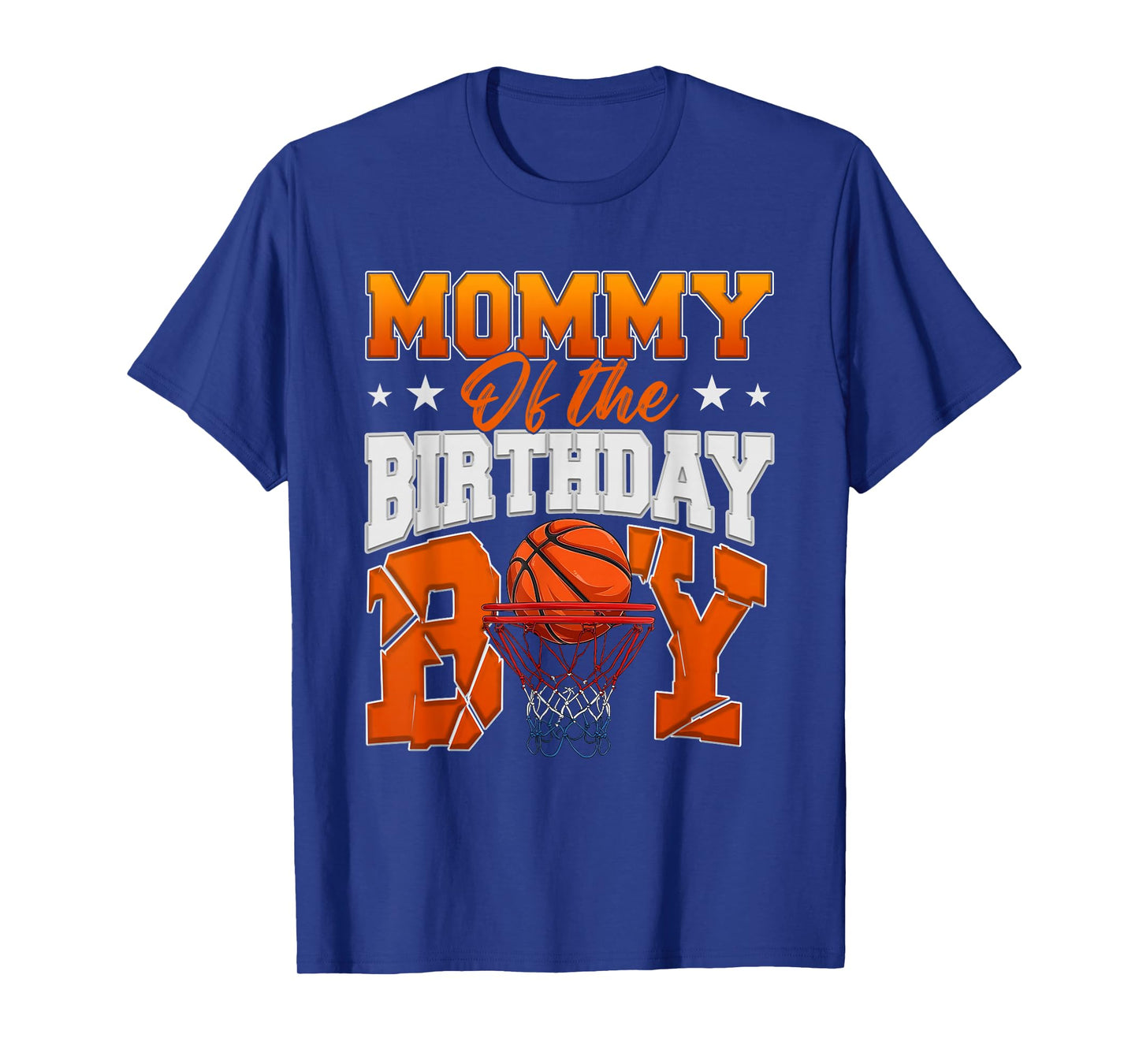 Basketball Mommy of The Birthday Boy Family Matching T-Shirt