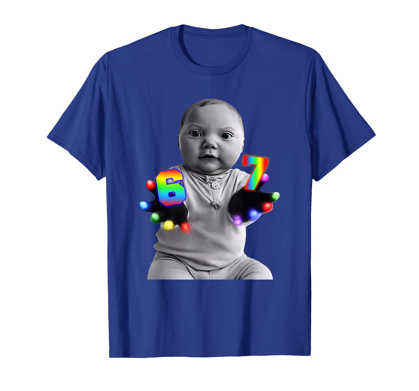 Ai Baby Gloves Led 67 Six Seven Brainrot Meme Gen Z T-Shirt