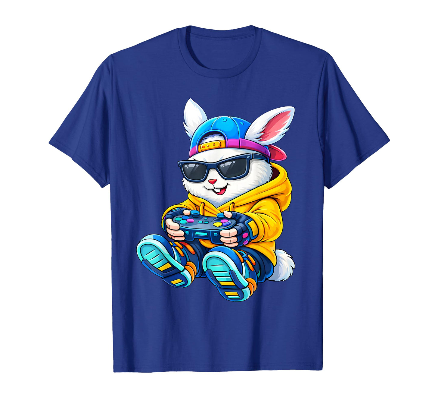 Funny Gaming Game Rabbit Easter Men Boy Kid T-Shirt