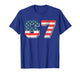 Funny 67 Six Seven Meme USA Flag for Kids & Women & Men T-Shirt