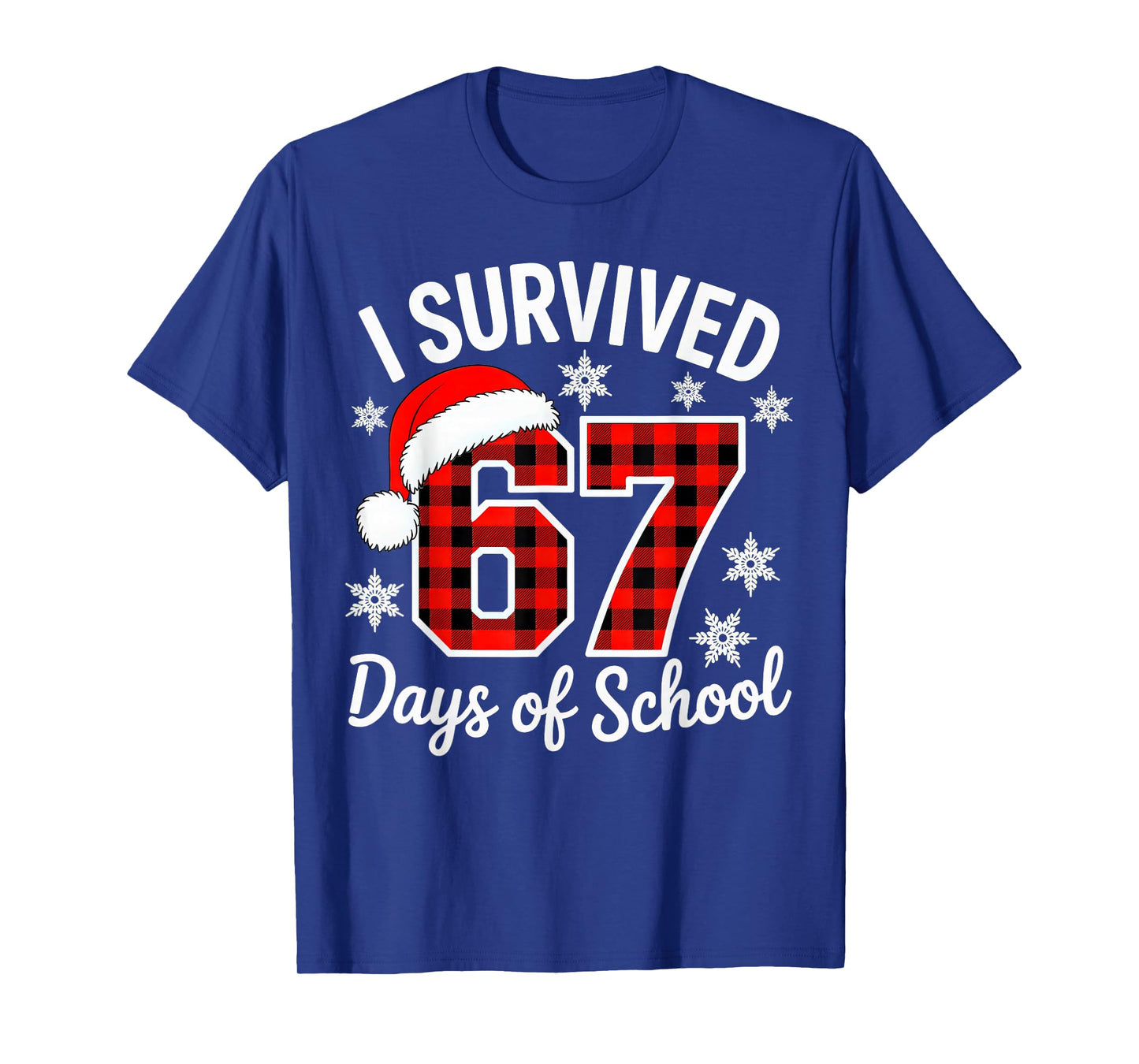 I Survived 67 Days of School Christmas T-Shirt