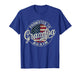 Mens Promoted to Grandpa Again Pregnancy Expecting Baby USA Flag T-Shirt