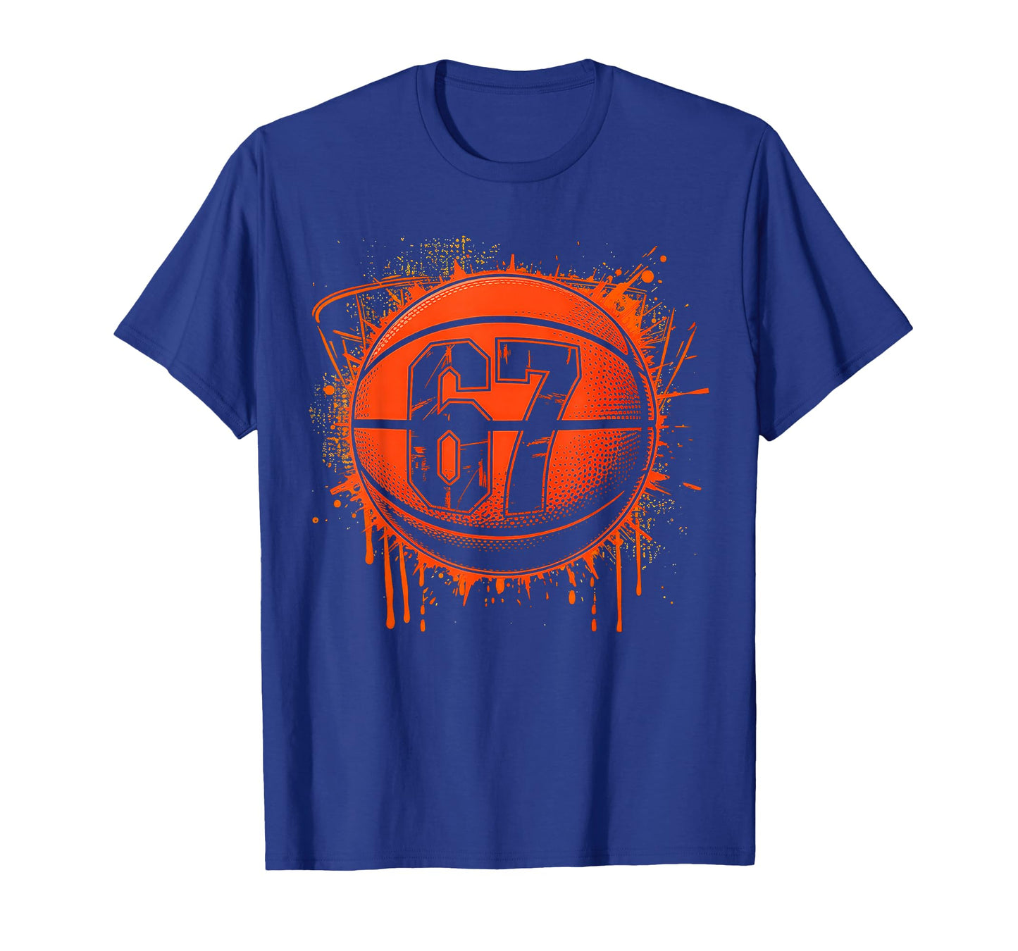 Basketball 67 Six Seven Alpha Slang 6 7 Meme T-Shirt