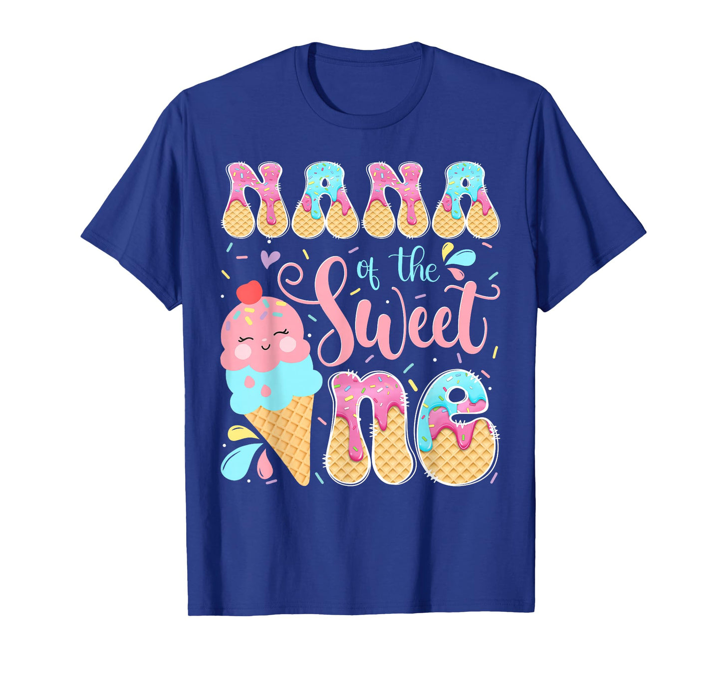 Nana of The Sweet One Ice Cream 1St Birthday Girl T-Shirt