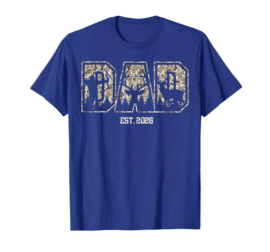 Camo Dad EST 2026 Camouflage Hunting Dad Father's Day T-Shirt