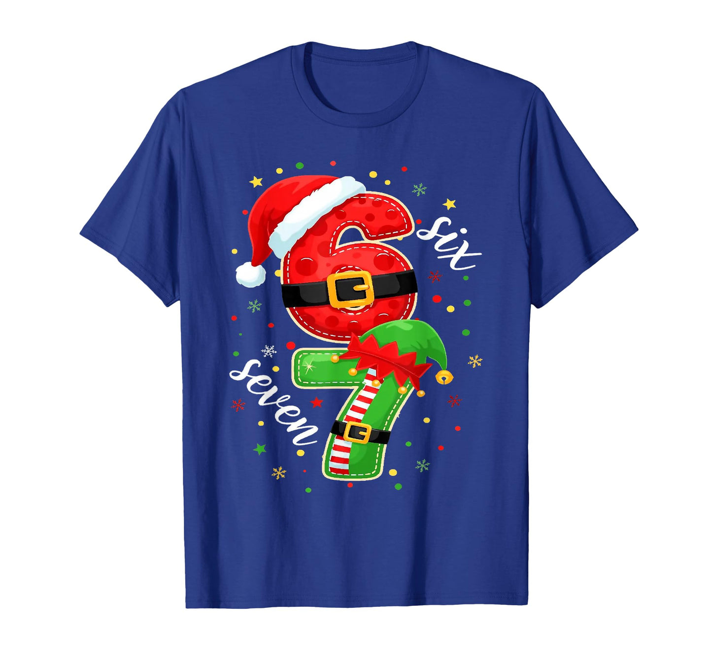 Funny Retro Six Seven Christmas 67 Xmas T-Shirt