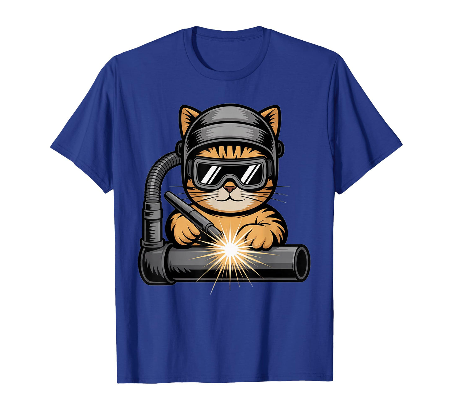 Cat Welder Graphic Welding Cat Design for Welders T-Shirt