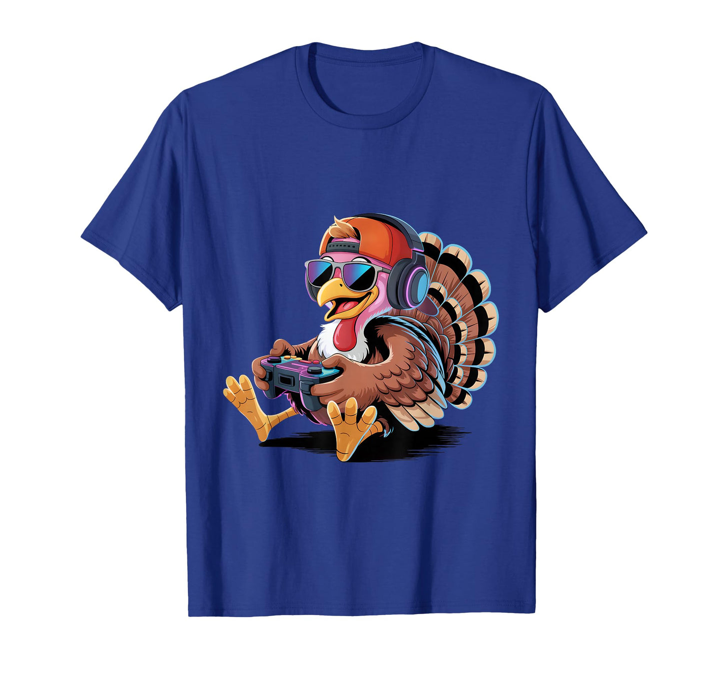 Funny Thanksgiving Gamer Turkey Gaming Boys Kids Teens T-Shirt