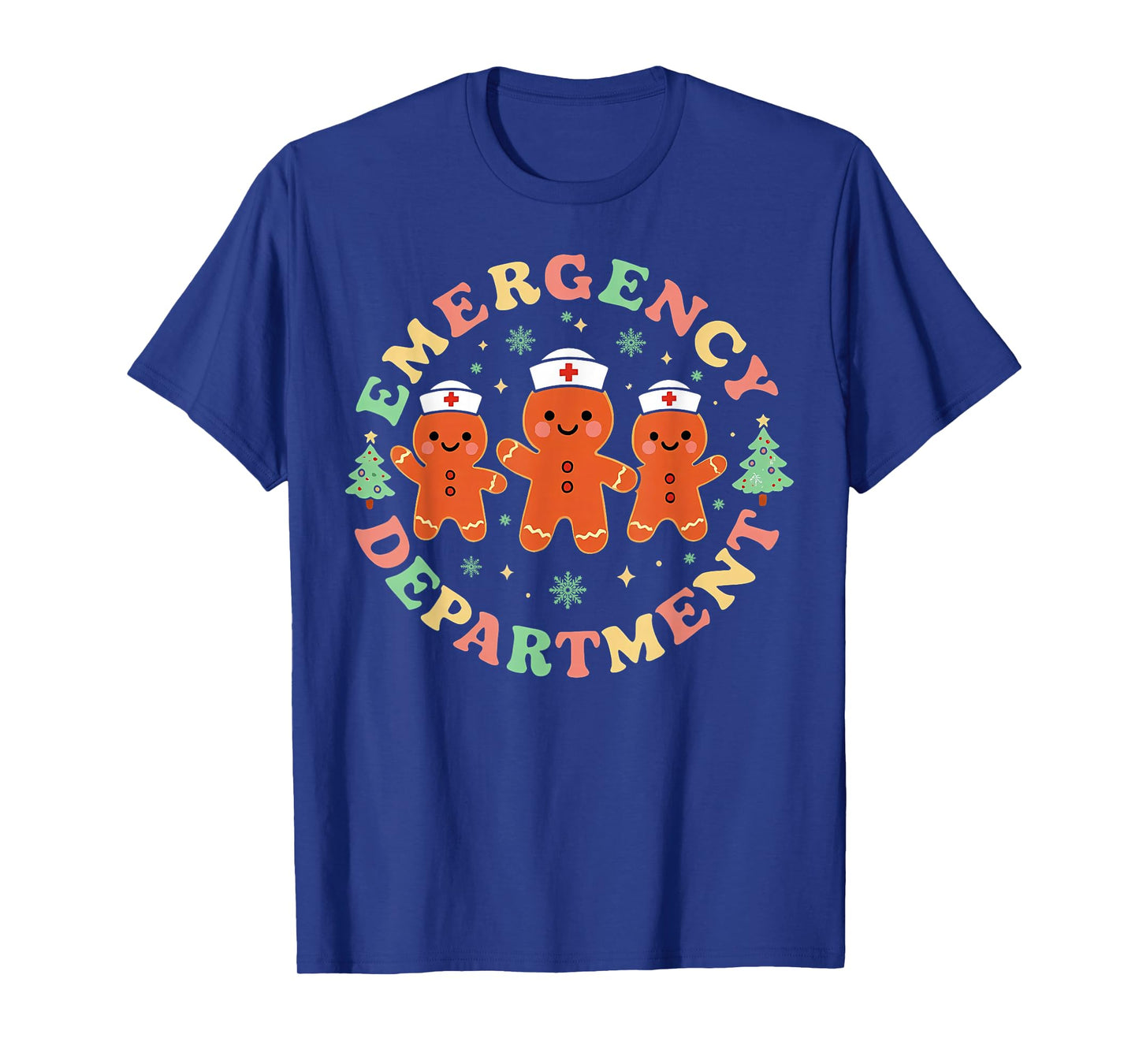 Emergency Department Gingerbread Nurse Christmas ER Holiday T-Shirt