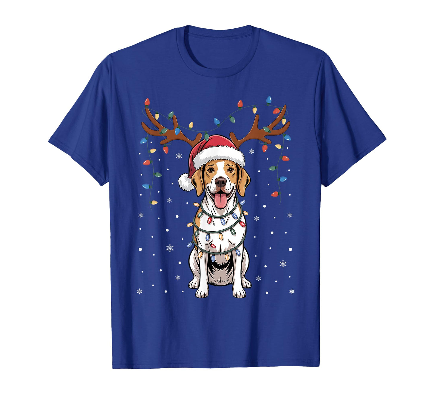 Christmas English Pointer Dog Santa Reindeer Xmas Pet Dogs T-Shirt